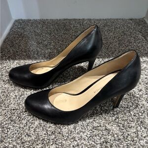 Marc Fisher Black Leather Heels